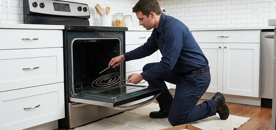 Oven Lower Heating Element Replacement in East Hartford